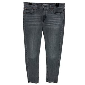 Levi's Boyfriend Jeans Women's 32x28 Black Denim Mid-Rise‎ Straight Leg Zip Fly